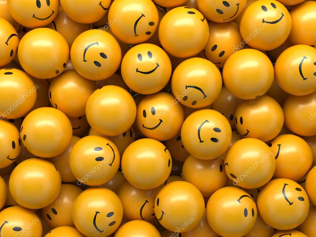 smiley balls wallpaper,yellow,ball,emoticon,smile,vegetarian food