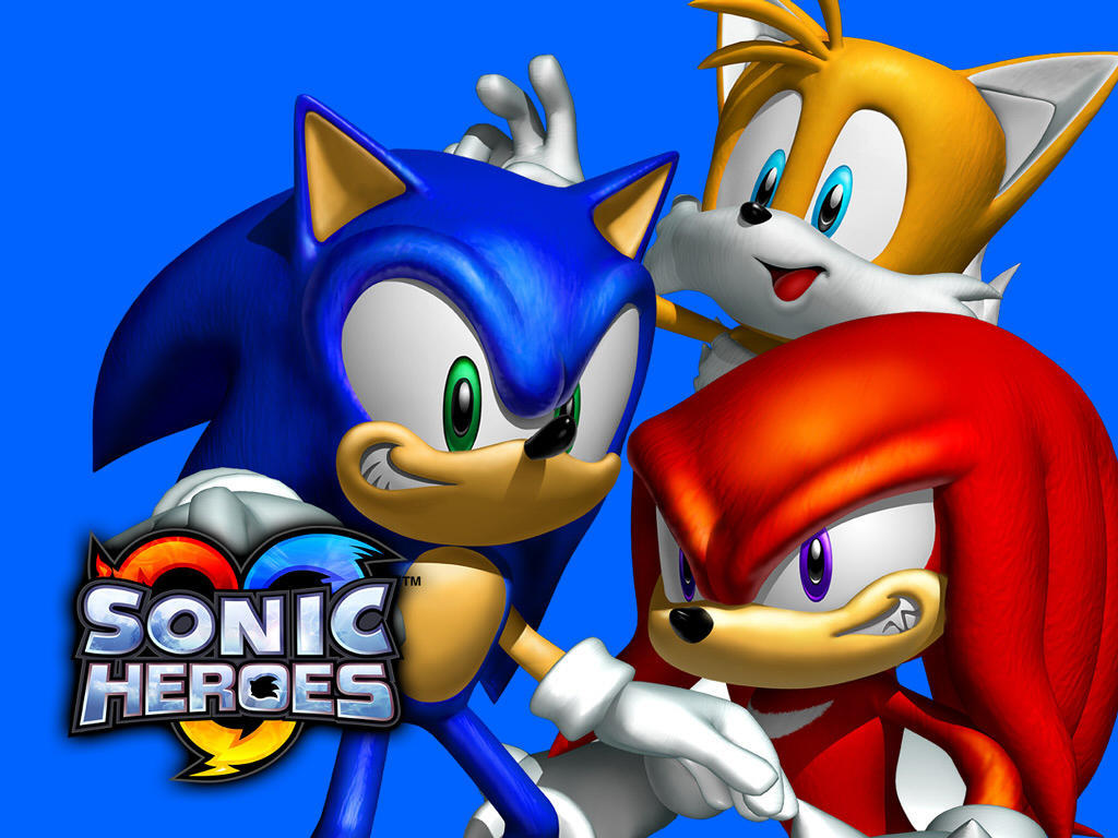 sonic heroes wallpaper,animated cartoon,cartoon,sonic the hedgehog,fictional character