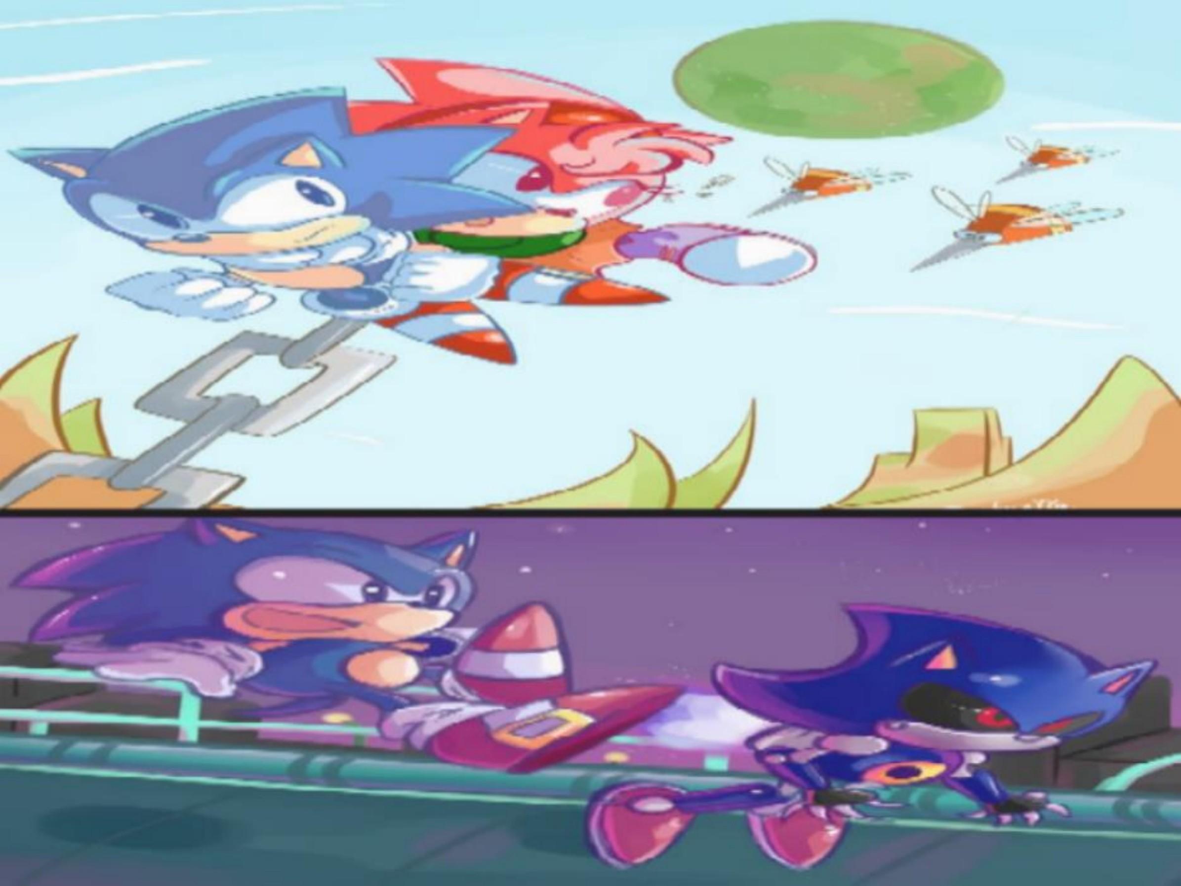 sonic cd wallpaper,cartoon,fictional character,anime,fiction,sonic the hedgehog