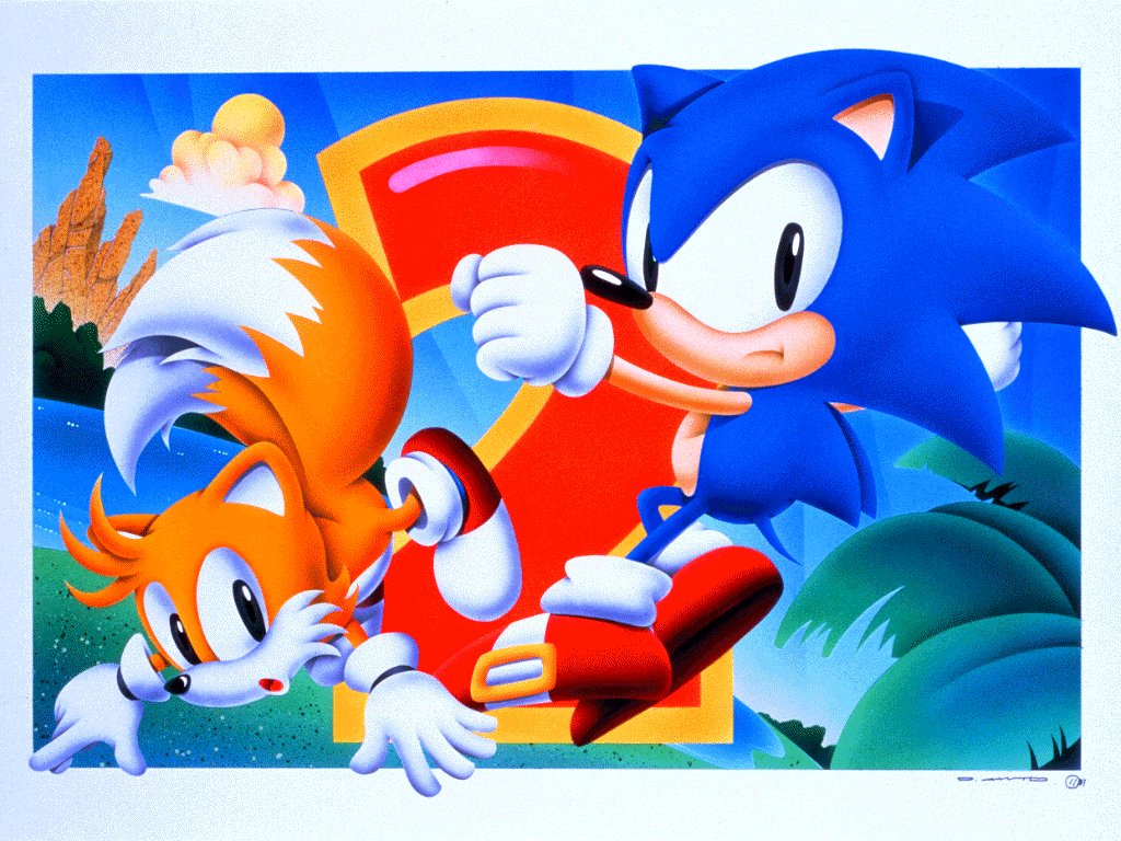 sonic und tails wallpaper,karikatur,animierter cartoon,sonic the hedgehog,moderne kunst,kunst