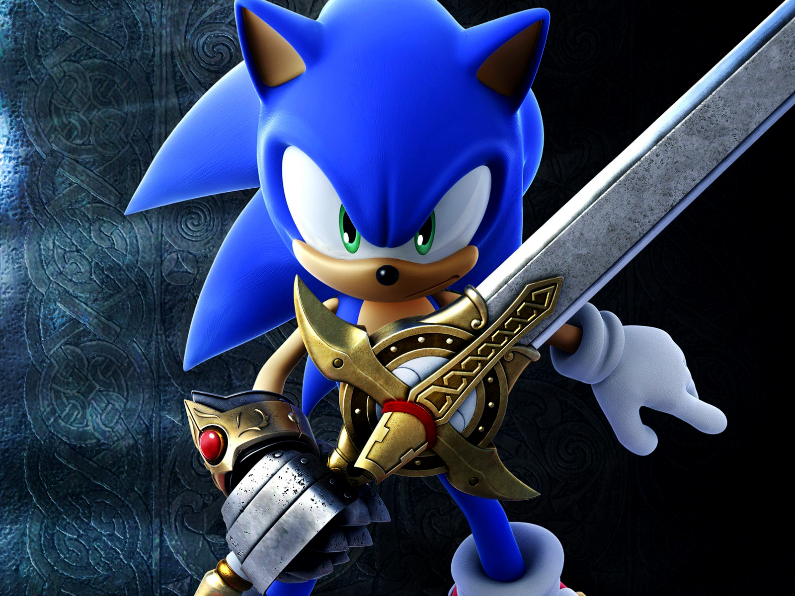 Sonic And The Dark Knight 3d Video Game Hd Wallpaper - Sonic And The Black Knight Sonic ...