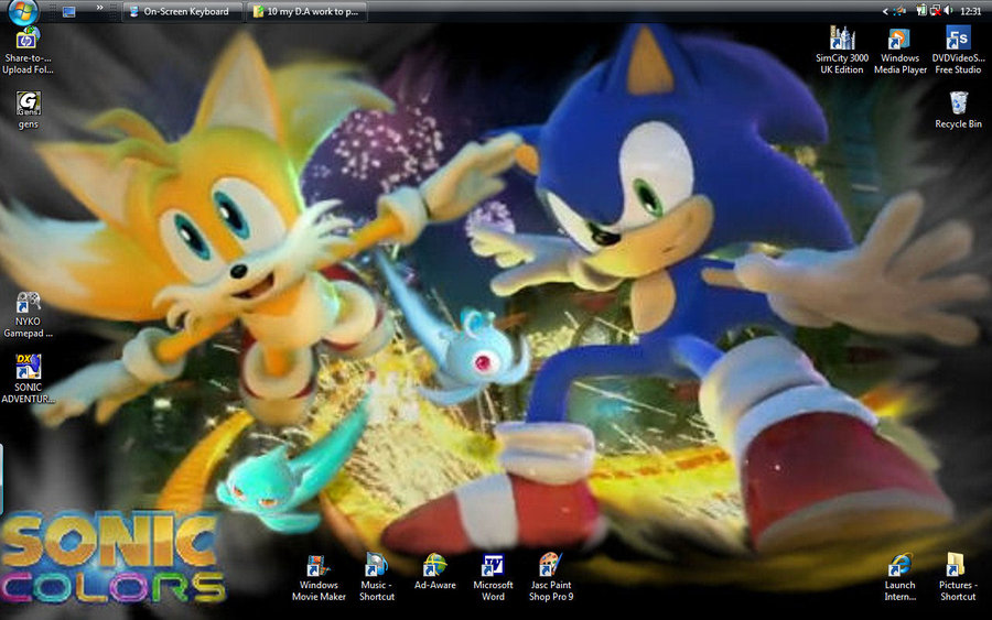 fondo de pantalla de colores sonoros,captura de pantalla,juegos,personaje de ficción,figura de acción,anime