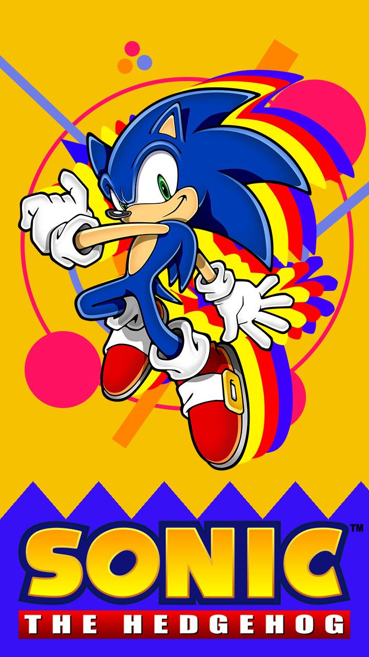sonic wallpaper android,cartoon,fictional character,illustration,poster,clip art