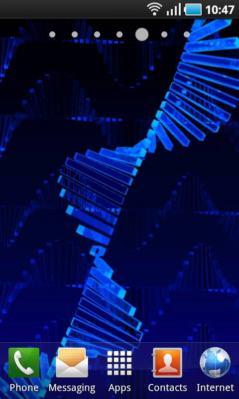 dna live wallpaper,blue,majorelle blue,electric blue,organism,screenshot