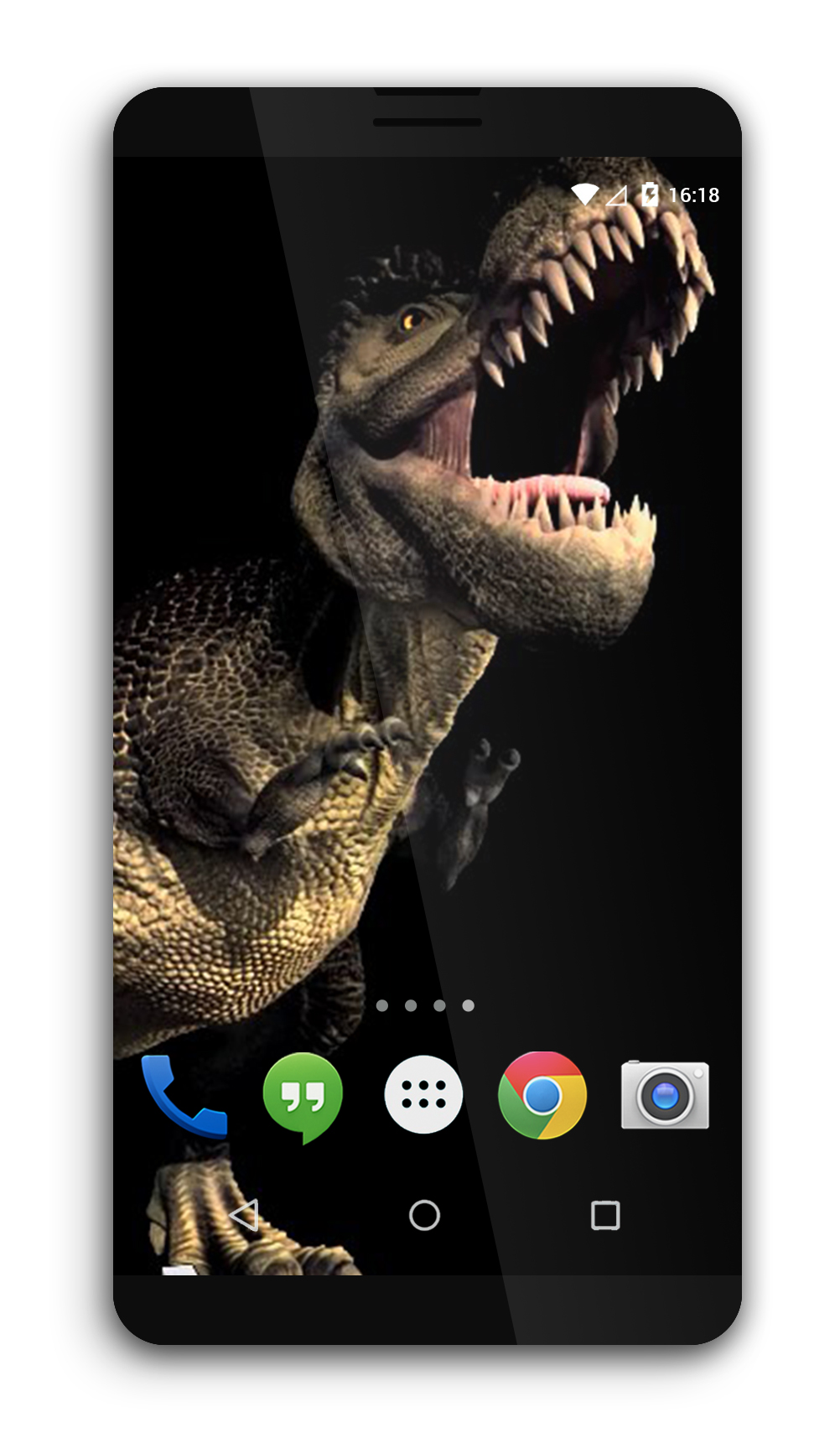 monster live wallpaper,dinosaurier,tyrannosaurus,technologie,kommunikationsgerät,tragbares kommunikationsgerät