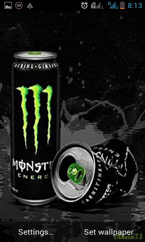 monster live wallpaper,drink,energy drink,beverage can,energy shot,tin can