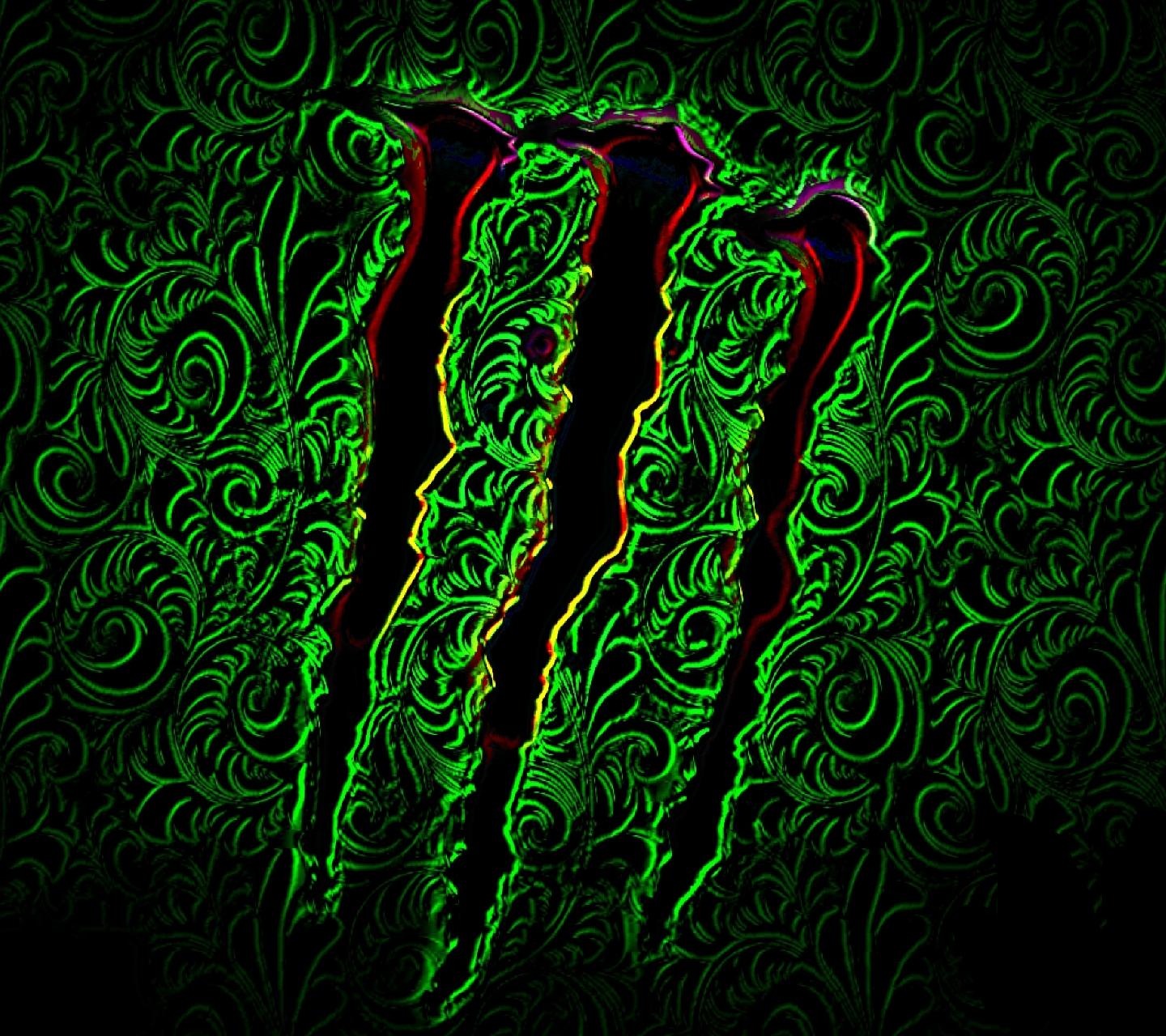 monster live wallpaper,green,text,pattern,font,design