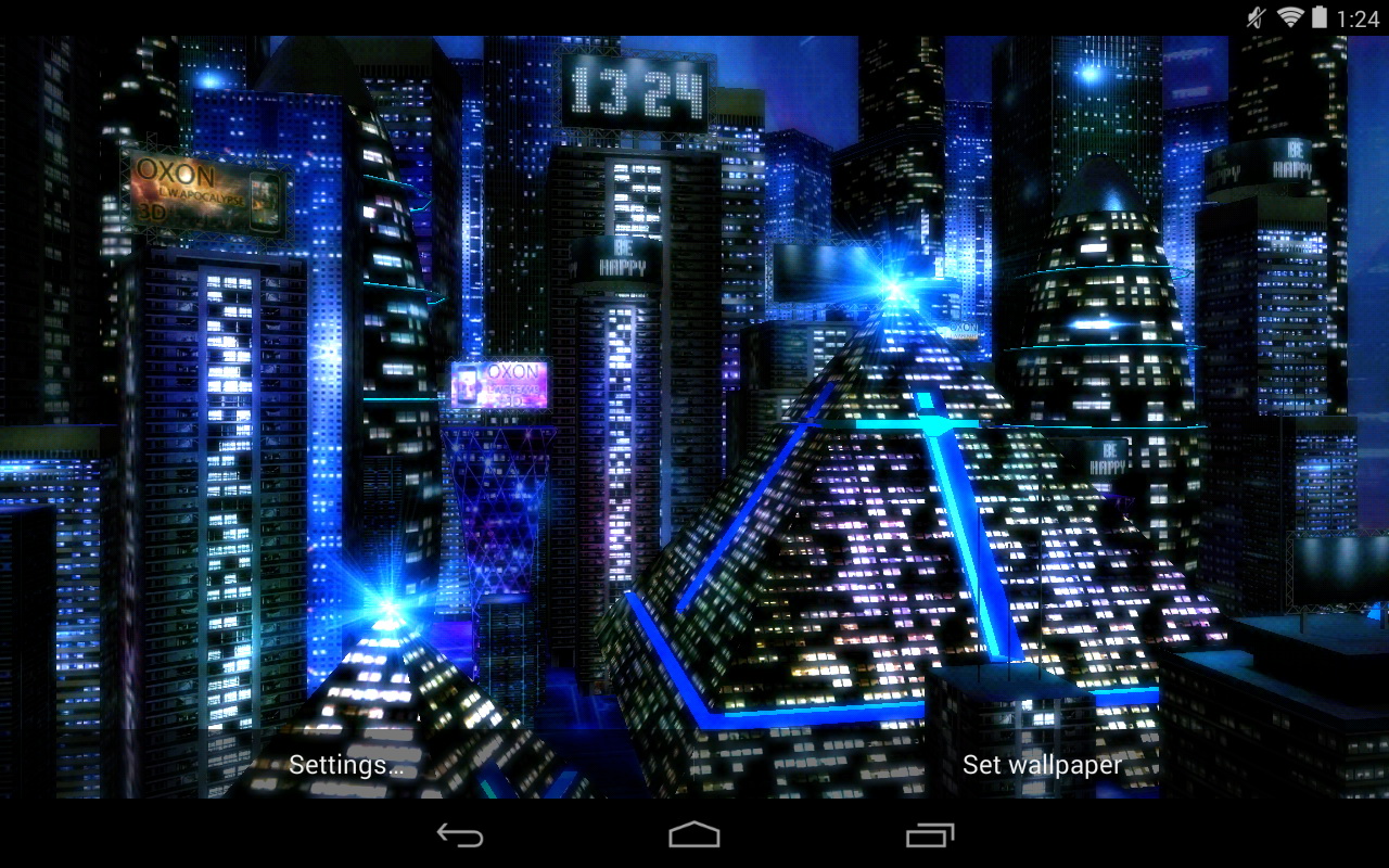 3d raum live wallpaper,elektronik,technologie,metropolregion,stadt,anzeigegerät