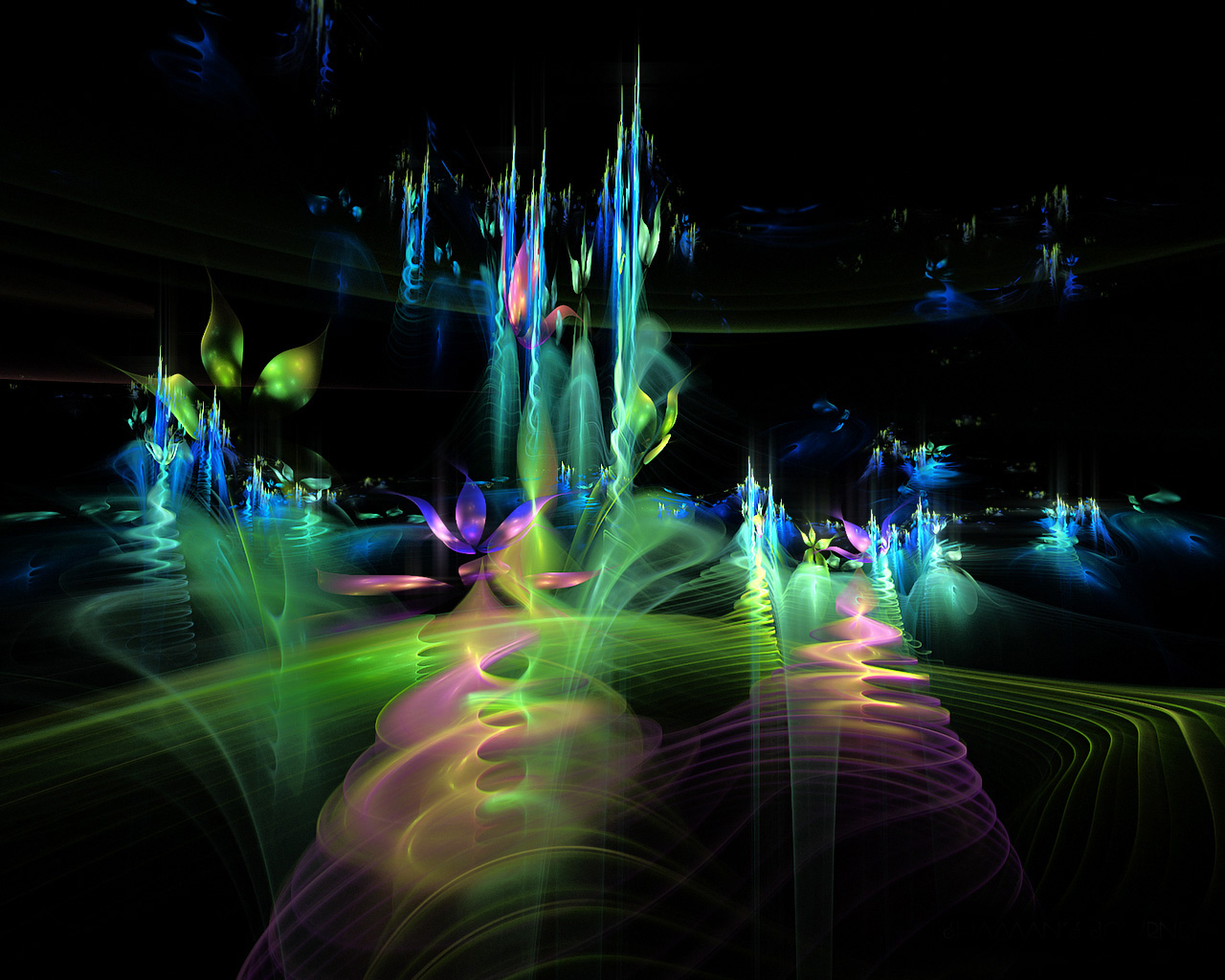 efecto 3d fondo de pantalla en vivo,verde,ligero,azul,agua,encendiendo