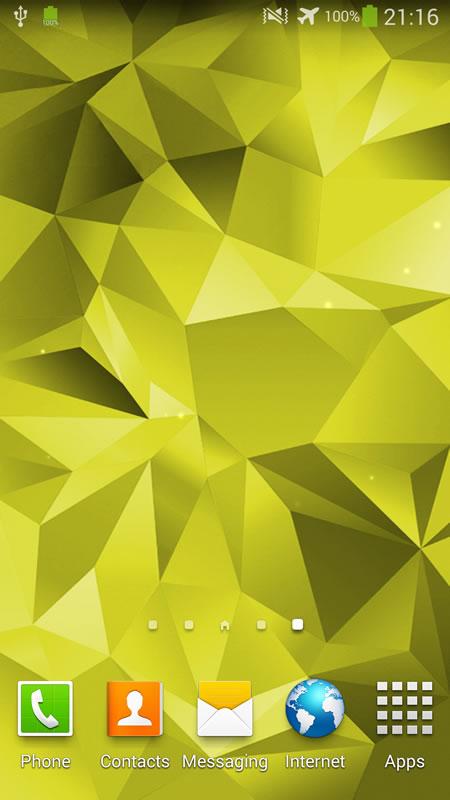 samsung galaxy s5 live wallpaper,jaune,vert,modèle,police de caractère,capture d'écran