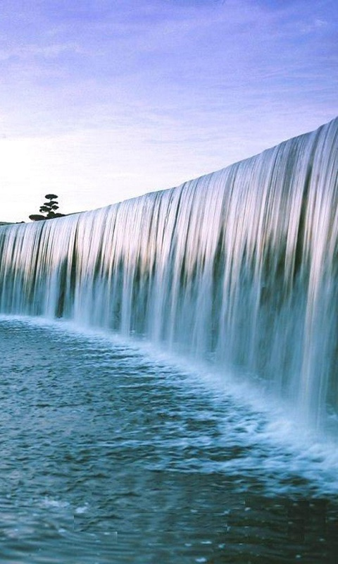 3d滝ライブ壁紙,滝,水資源,水域,自然の風景,水