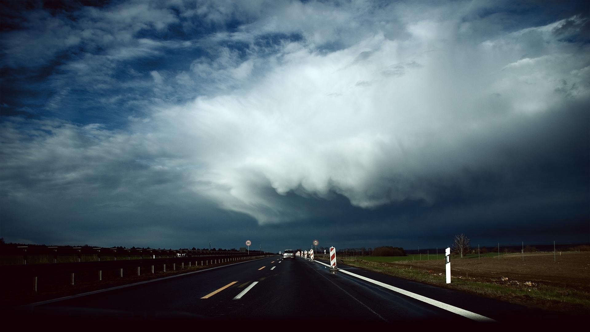 3d weather live wallpaper,cielo,nube,la carretera,autopista,horizonte