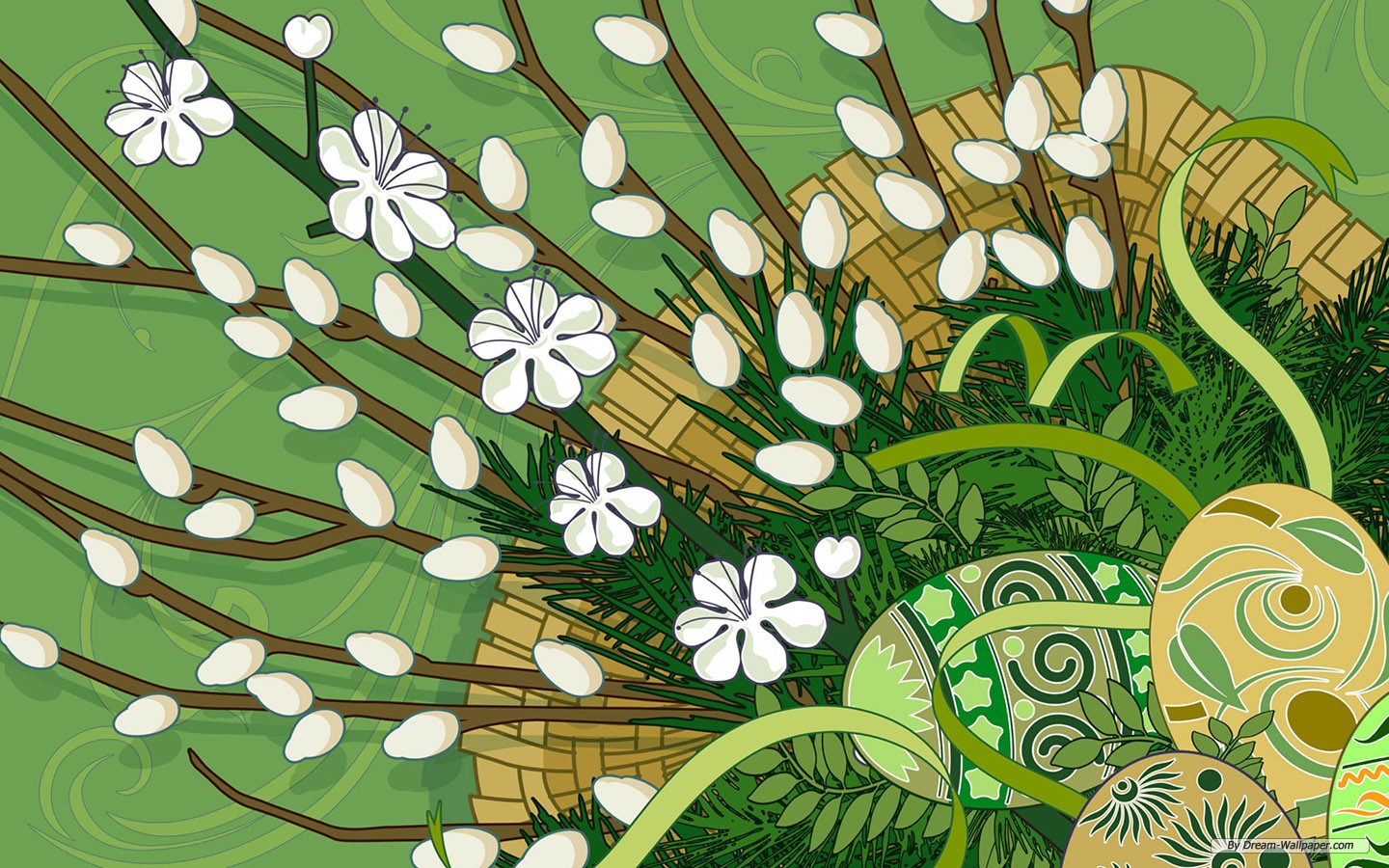 무료 라이브 부활절 벽지,잎,무늬,식물,디자인,삽화
