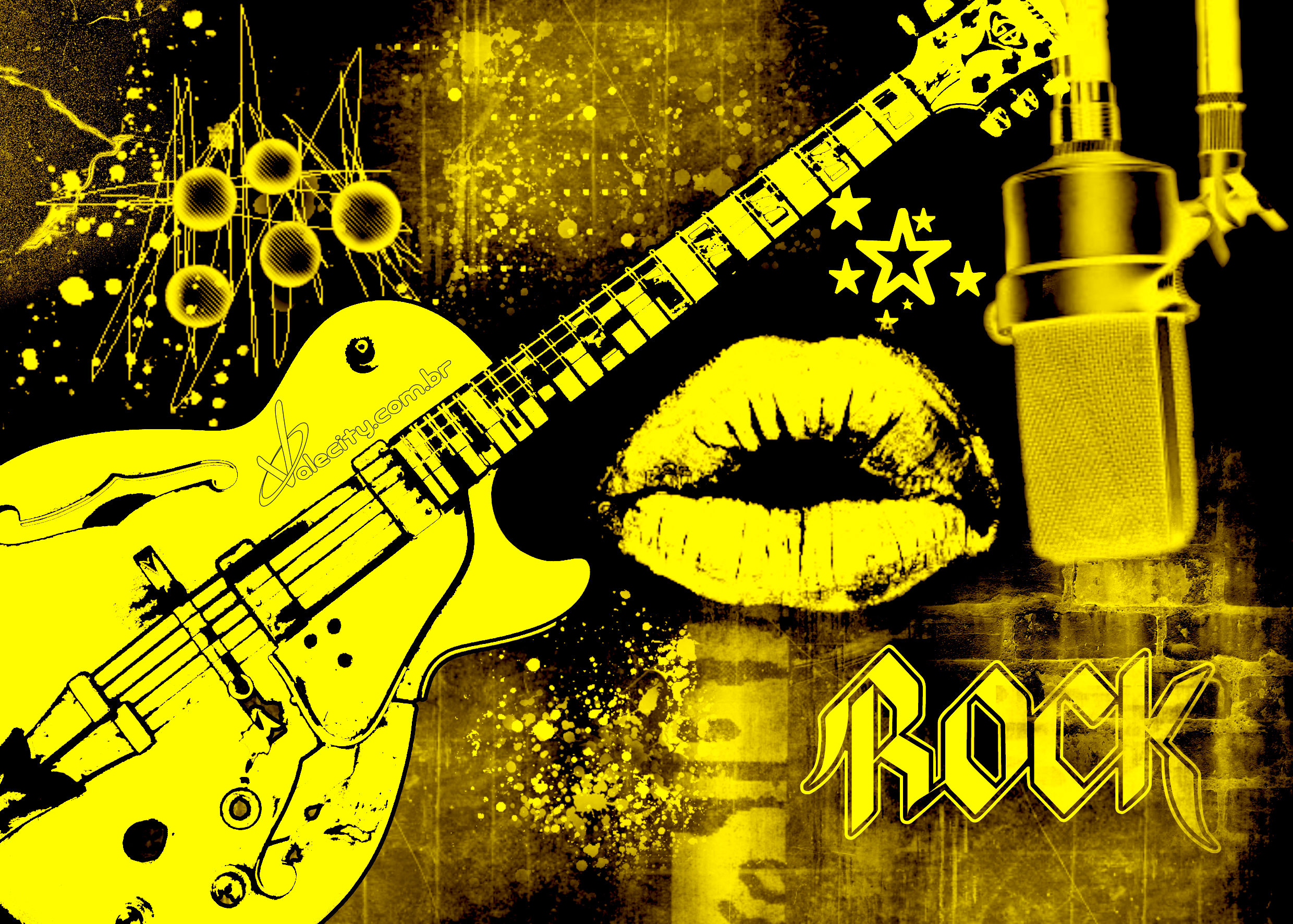 wallpapers de rock,musical instrument,guitar,yellow,string instrument accessory,string instrument