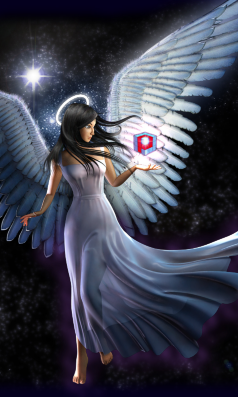 3d angel wallpaper,angel,supernatural creature,cg artwork,fictional character,illustration