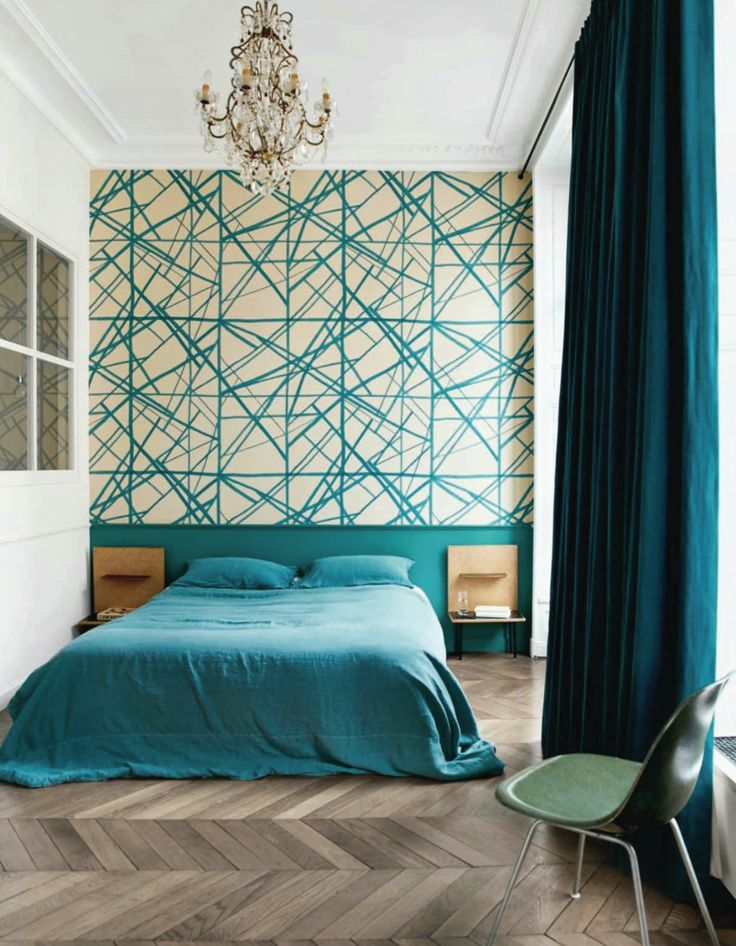 kelly wearstler channels wallpaper,bedroom,room,bed,furniture,interior design