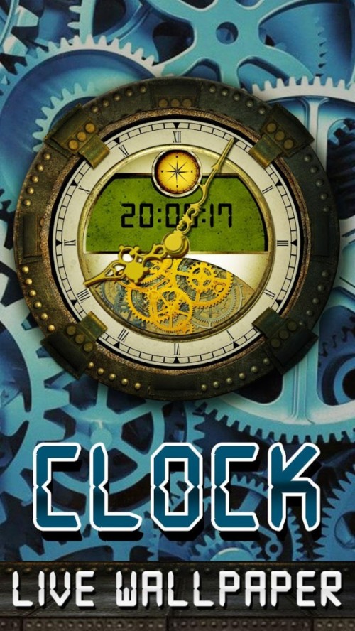 clock live wallpaper 3d android,analog watch,watch,clock,font,wall clock