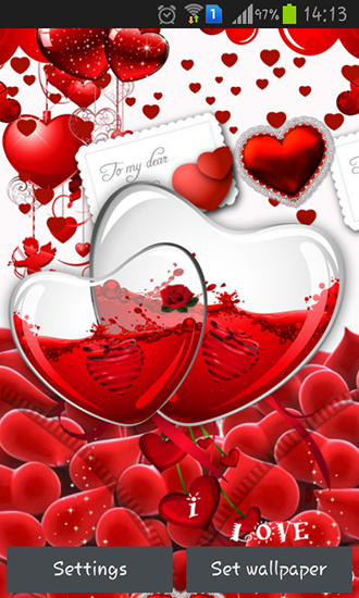 amor live wallpaper descargar,rojo,corazón,día de san valentín,amor,ilustración