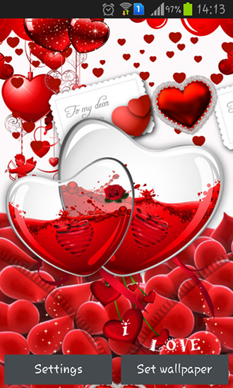 liebe live wallpaper herunterladen,rot,herz,valentinstag,liebe,illustration