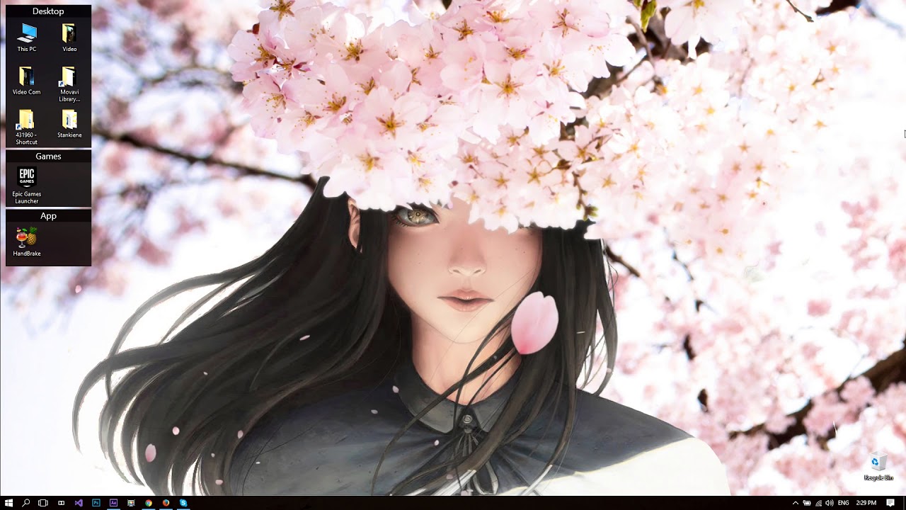 simple live wallpaper,flower,pink,hair,spring,beauty