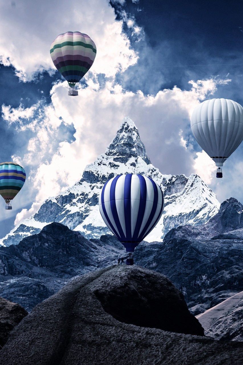 ogq wallpaper,hot air balloon,hot air ballooning,sky,nature,photograph