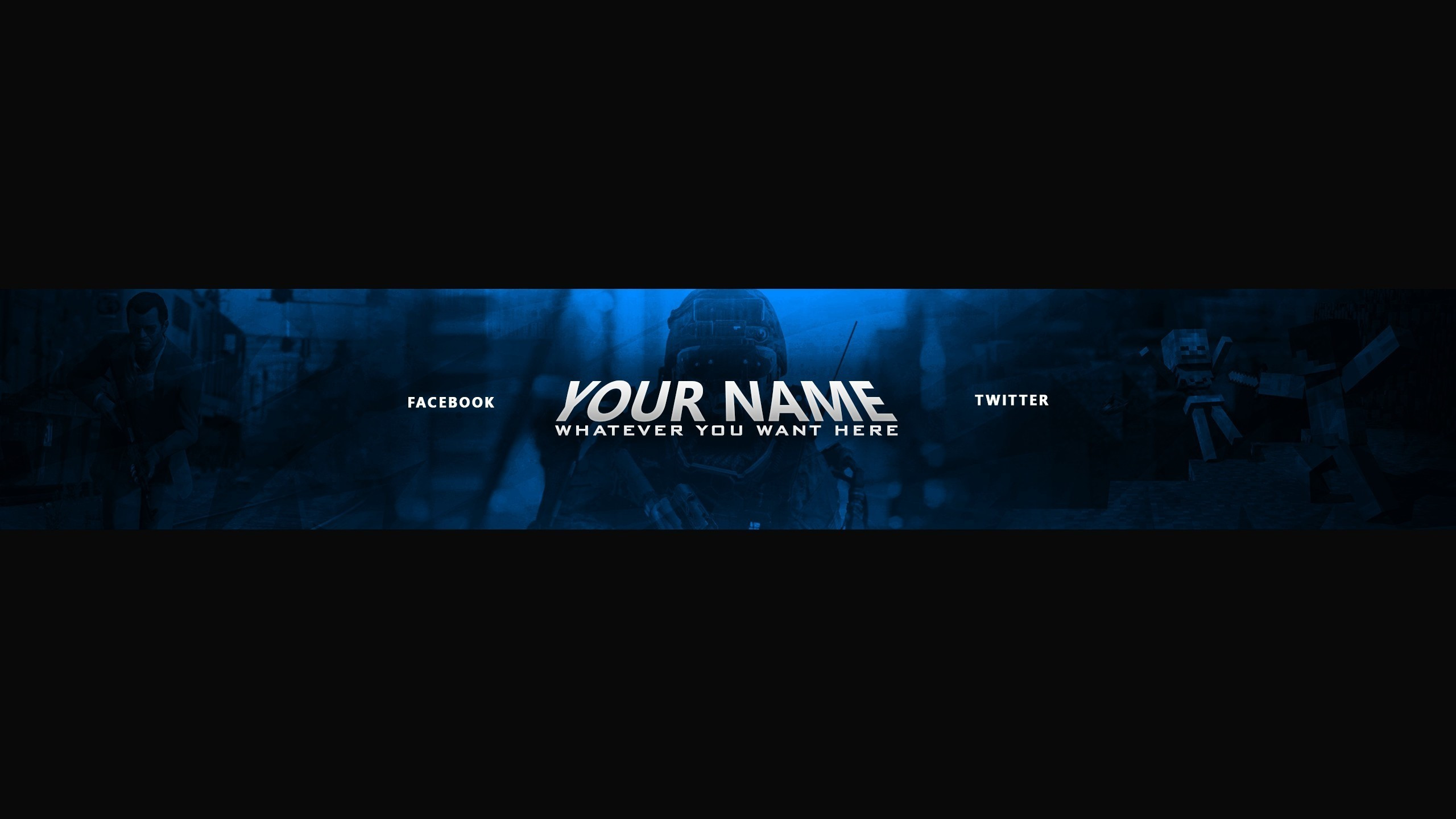 youtube banner wallpaper,black,text,darkness,blue,white