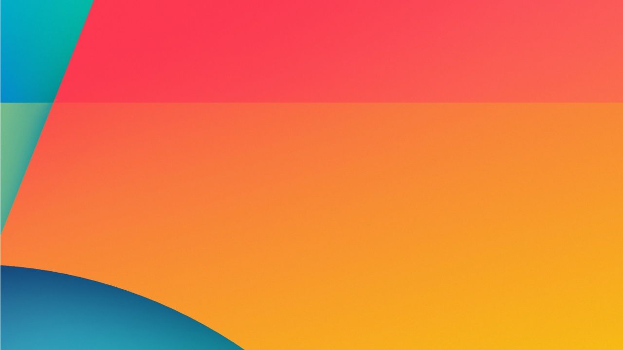 fond d'écran android 7.1,orange,bleu,jaune,rouge,vert