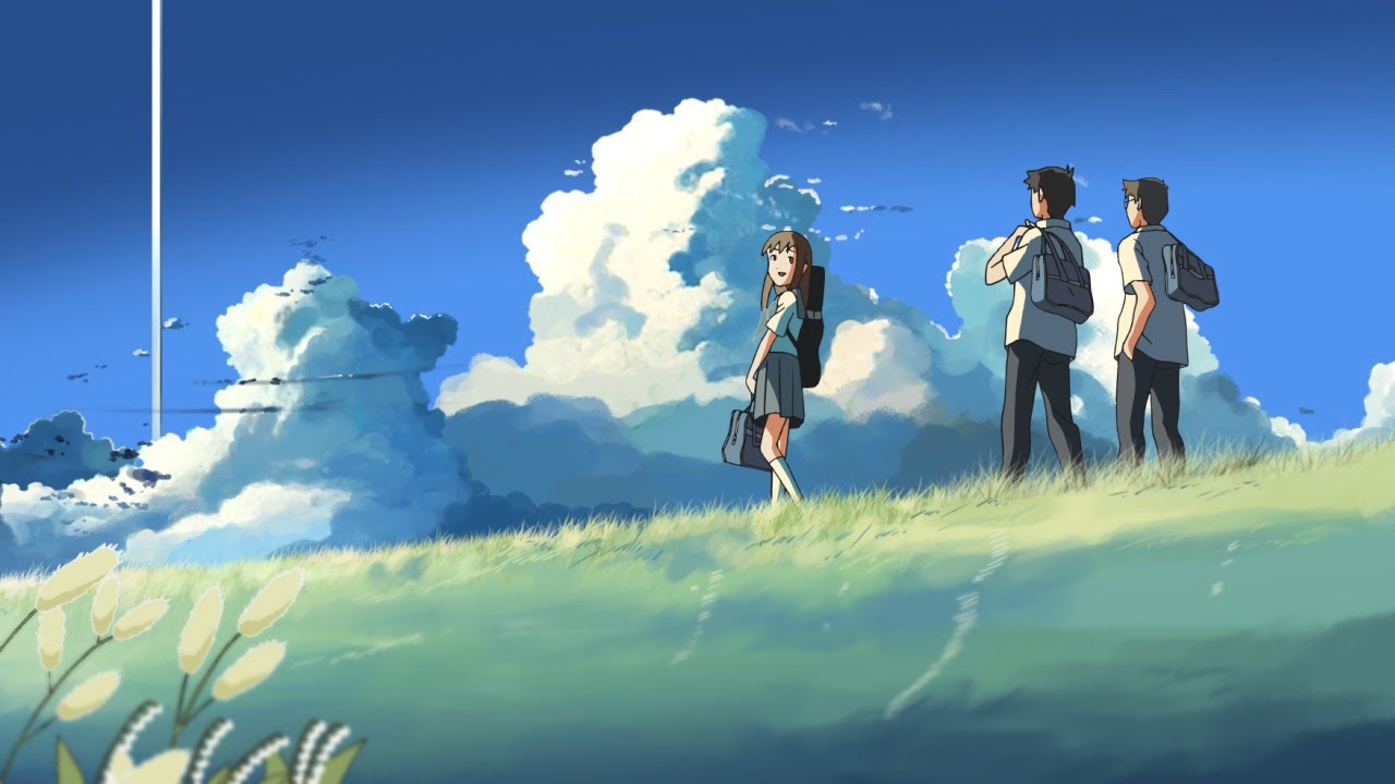 how are you wallpaper,people in nature,sky,illustration,cloud,anime