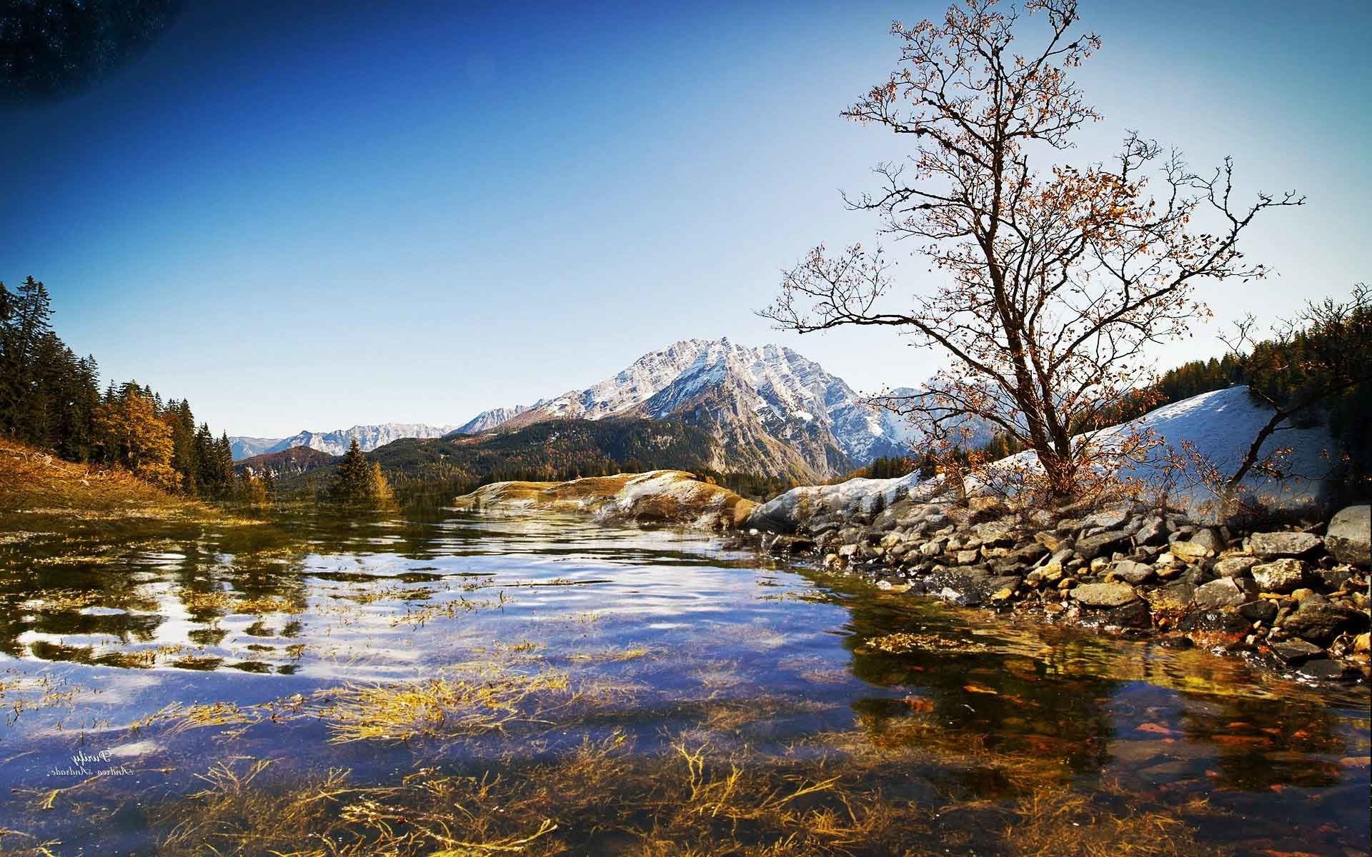 外の壁紙,自然の風景,自然,反射,空,水