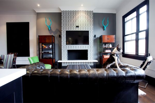 wallpaper around fireplace,living room,room,interior design,furniture,property
