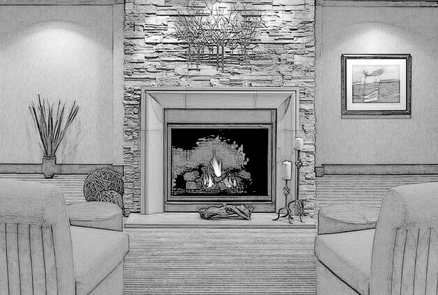 How To Wallpaper A Chimney Breast Living Room Wallpaper Chimney