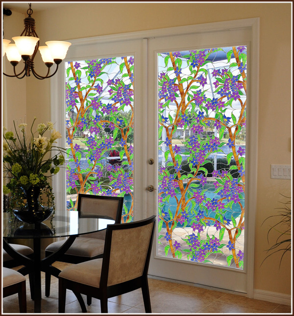 wallpaper for doors and windows,stained glass,glass,window,interior design,window treatment