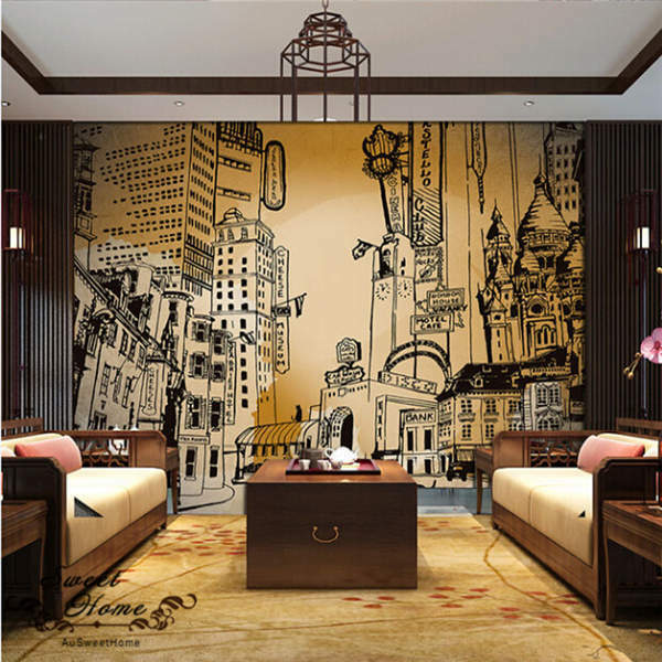 papier peint mural,salon,design d'intérieur,chambre,meubles,mur