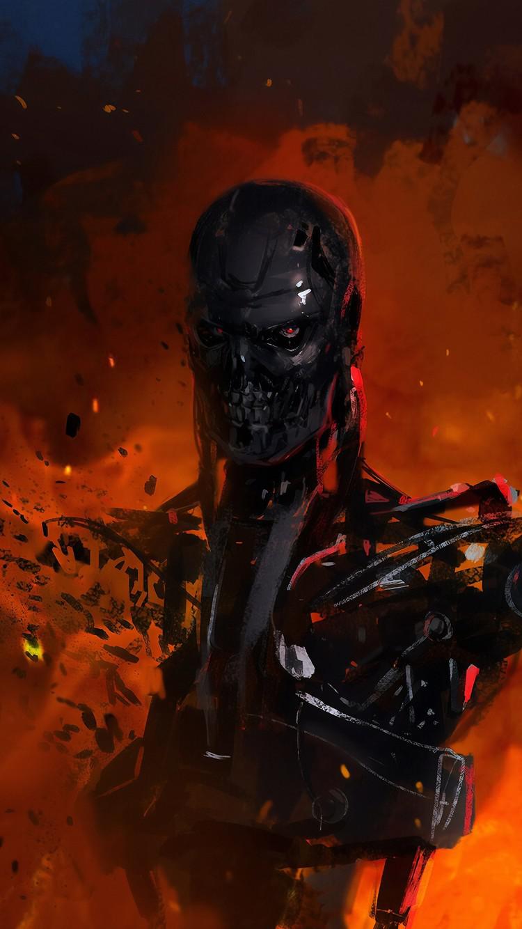 terminator live wallpaper,art,fictional character,cg artwork,games,supervillain