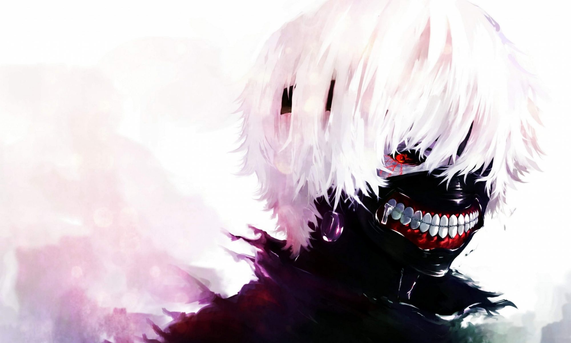 tokyo ghoul live wallpaper,anime,oeuvre de cg,bouche,personnage fictif,illustration