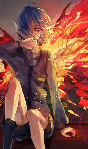 tokyo ghoul live wallpaper,oeuvre de cg,anime,dessin animé,personnage fictif,illustration