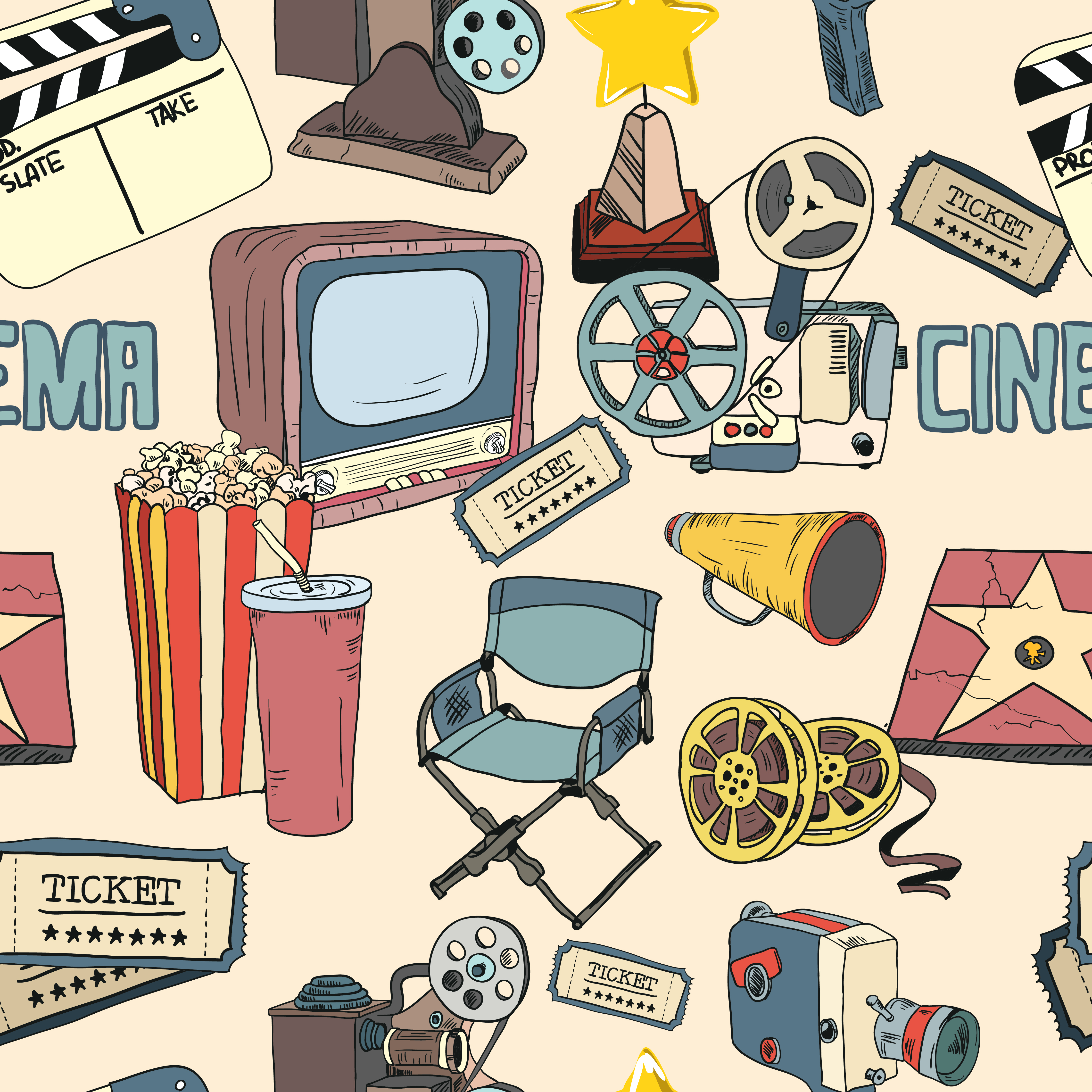 fondo de pantalla de cine,dibujos animados,ilustración,diseño,clipart,modelo