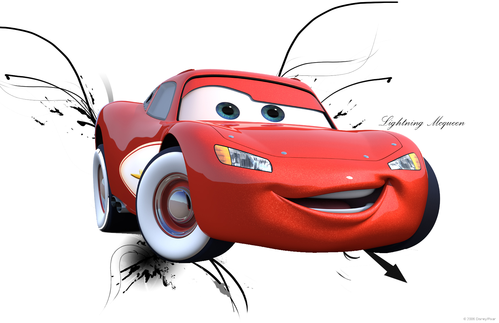 fond d'écran mcqueen,dessin animé,dessin animé,rouge,voiture,véhicule à moteur