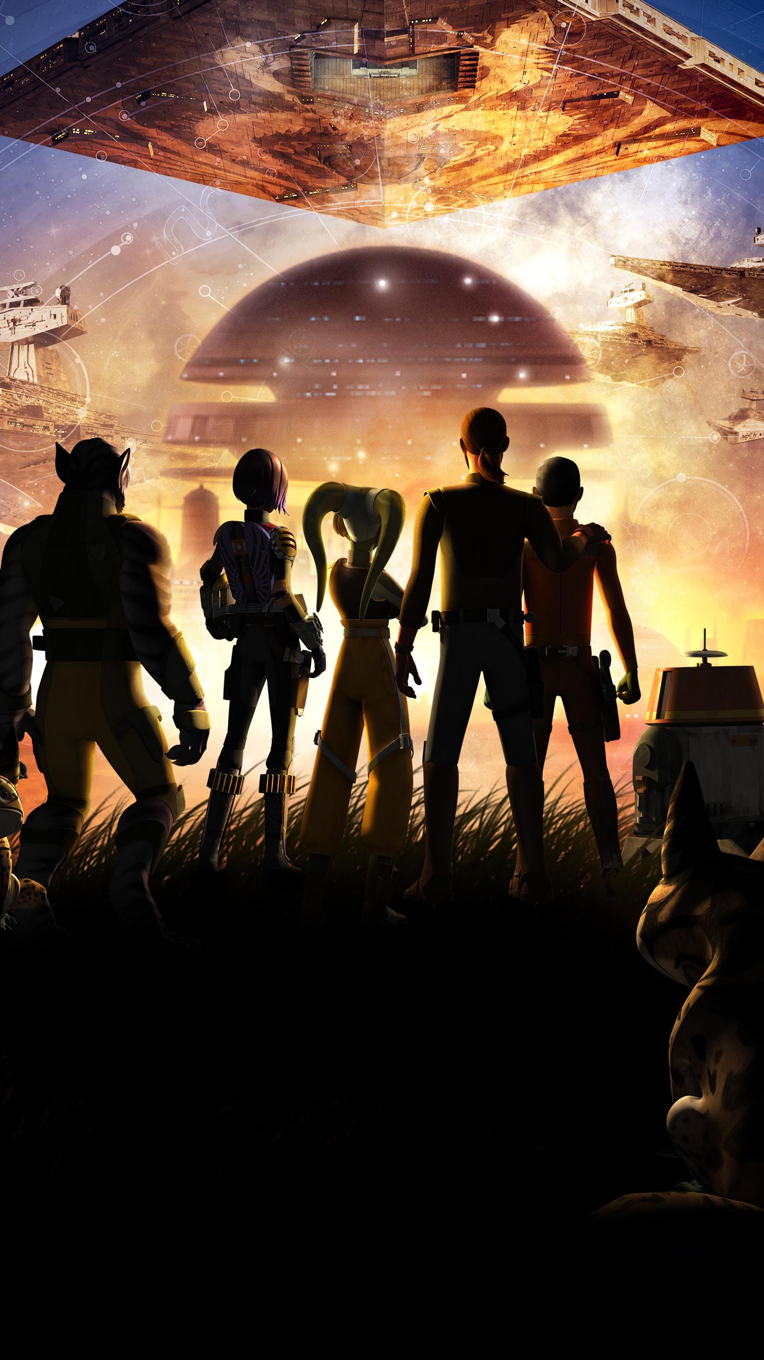 star wars rebels wallpaper,sky,poster,movie,action adventure game,fictional character