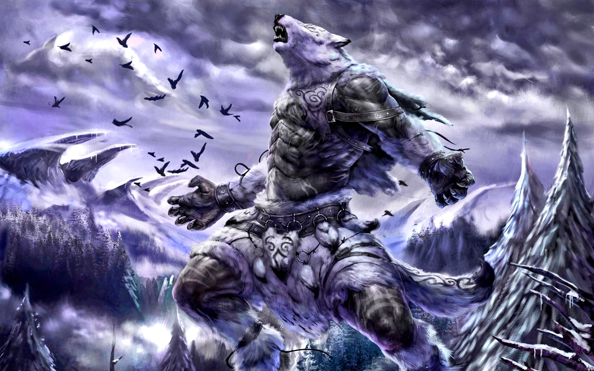 hombre lobo wallpaper,cg artwork,fictional character,mythology,mythical creature,games