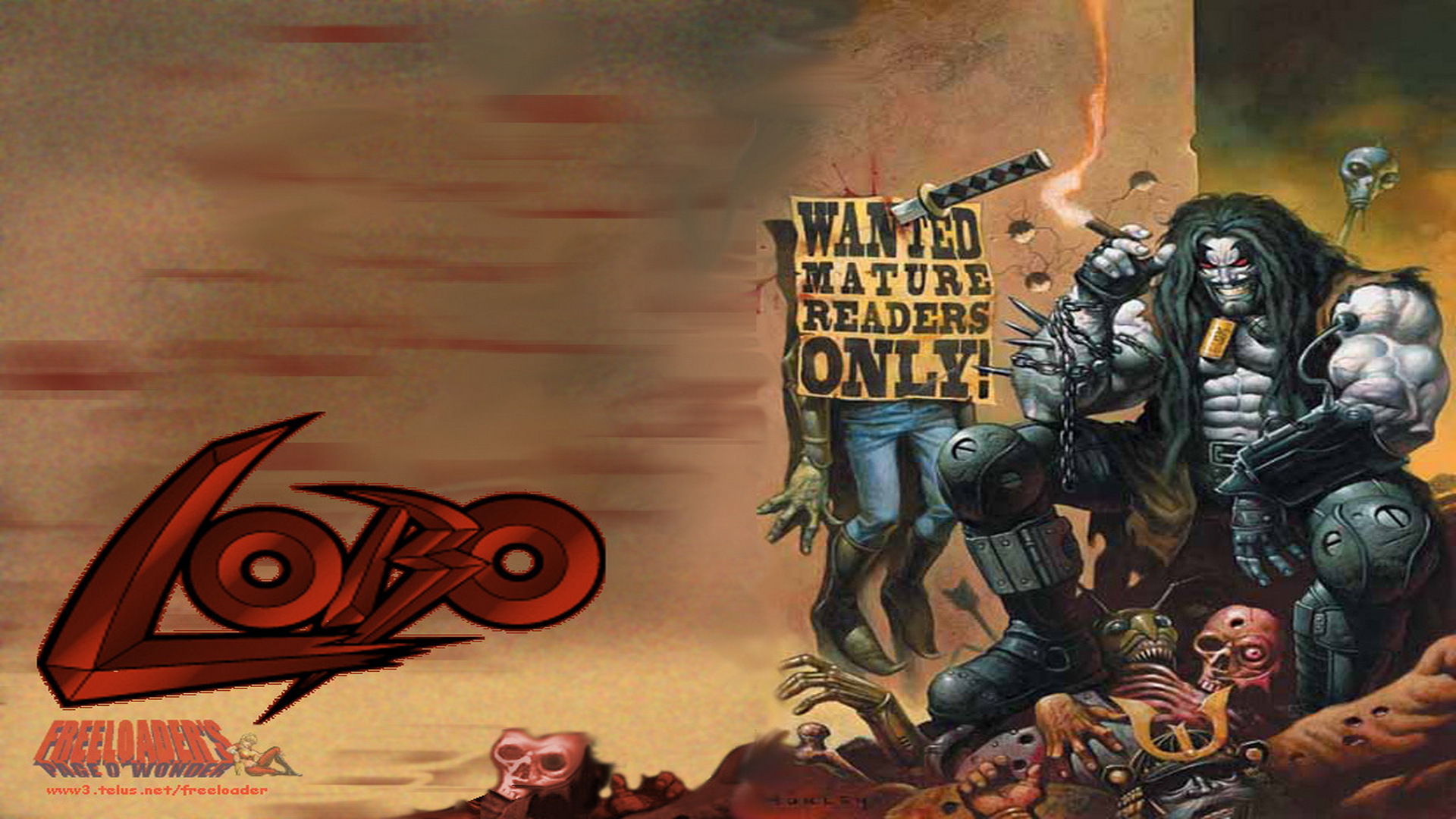 lobo dc wallpaper,action adventure game,pc game,art,fictional character,games