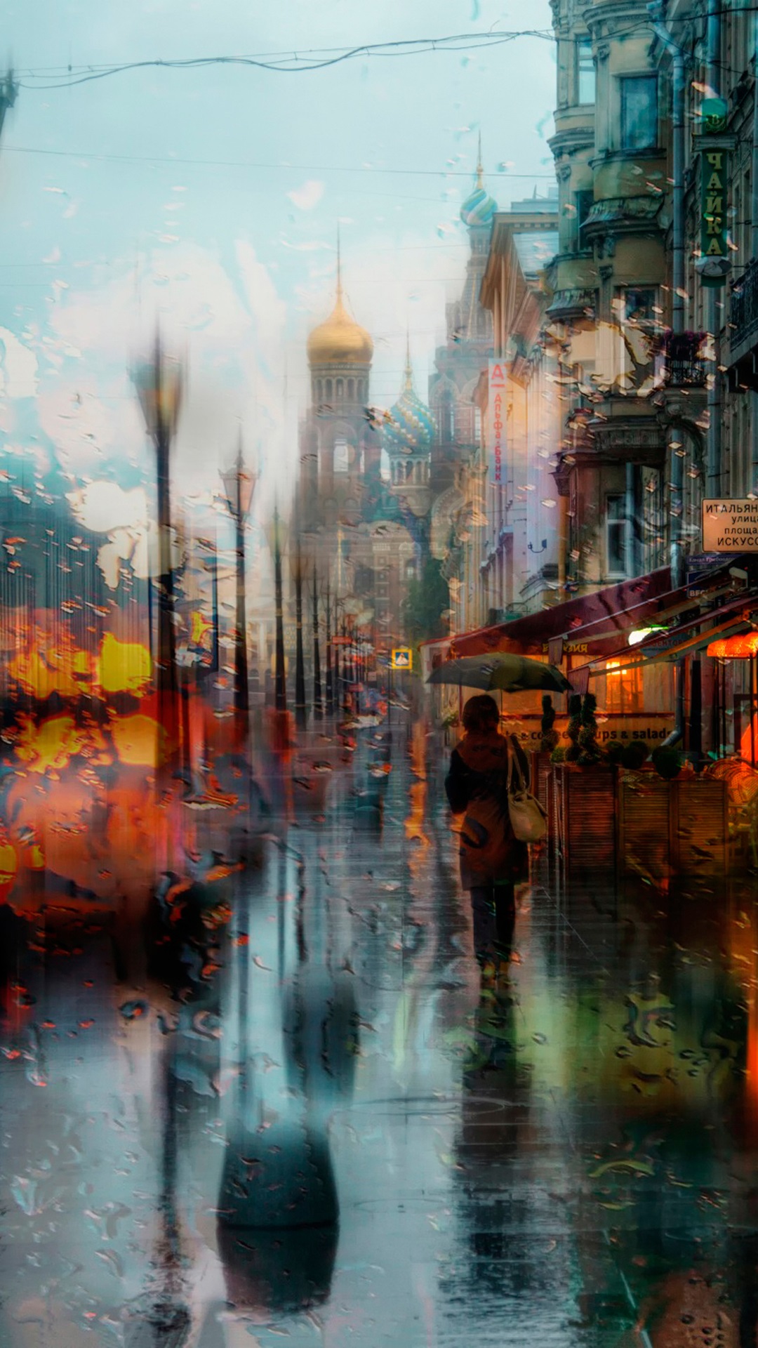 lluvia fondo de pantalla,pintura,paisaje urbano,reflexión,pintura de acuarela,arte