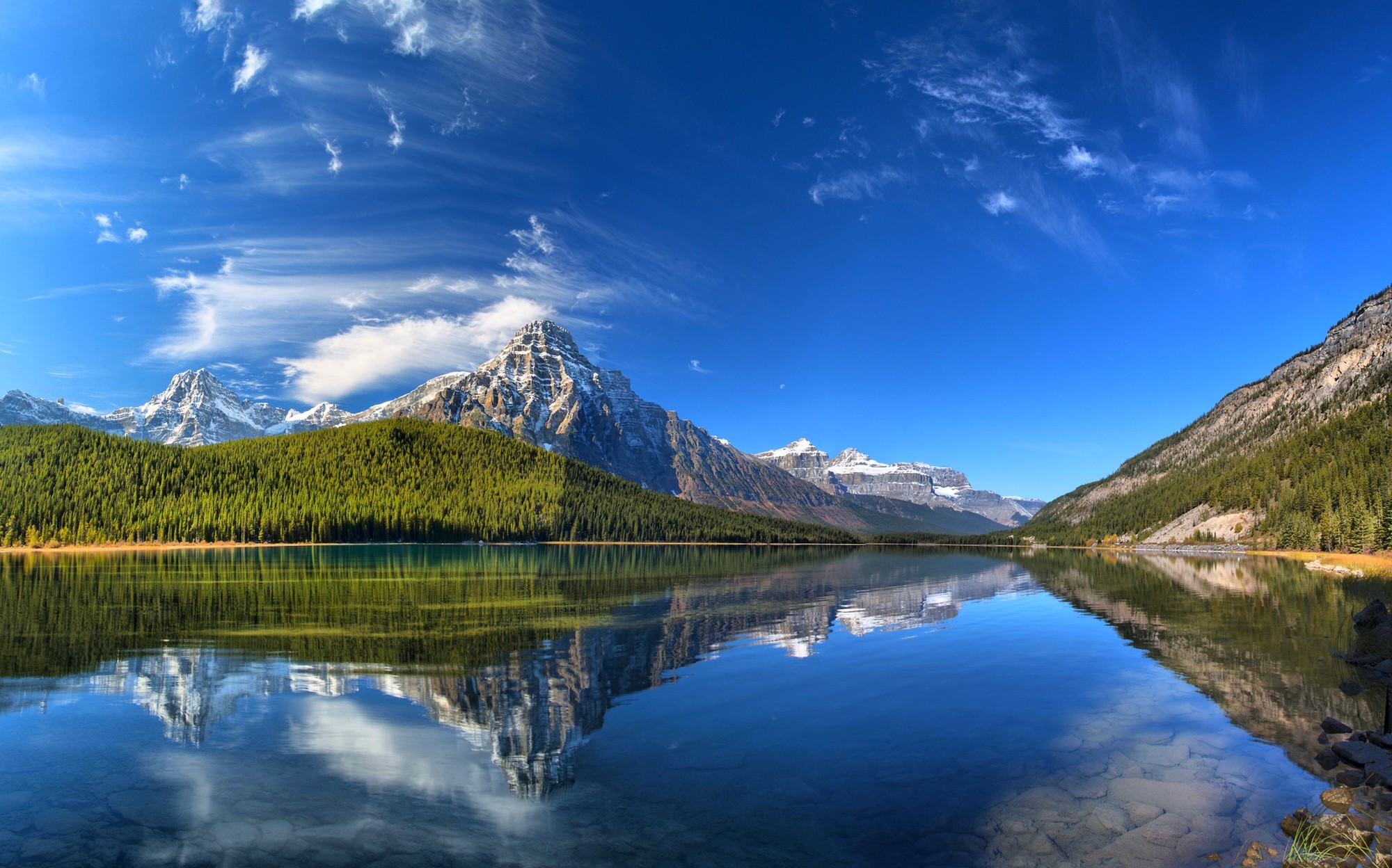 High definition hd wallpaper reflection mountain nature sky natural
