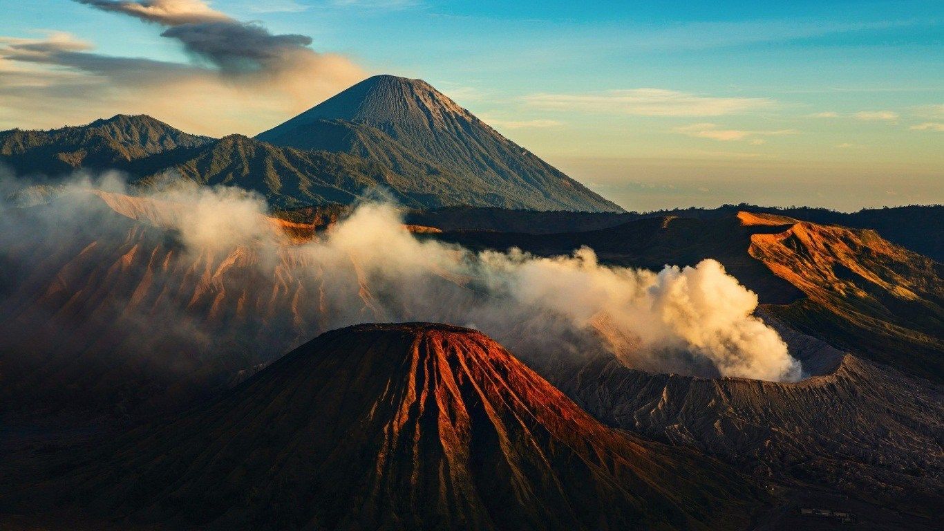 fond d'écran pour ordinateur portable qualité hd,la nature,stratovolcan,montagne,ciel,volcan bouclier