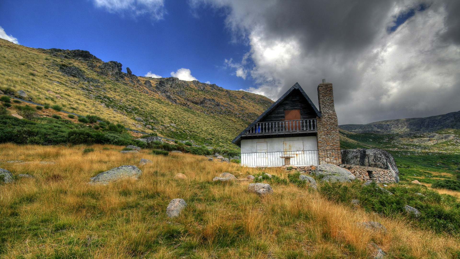 best house wallpaper,mountain,mountainous landforms,highland,nature,natural landscape