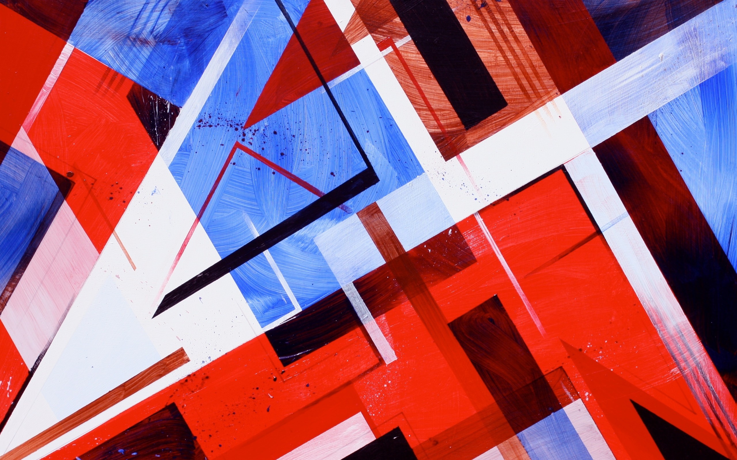 레드 화이트 블루 벽지,푸른,빨간,화려 함,현대 미술,선