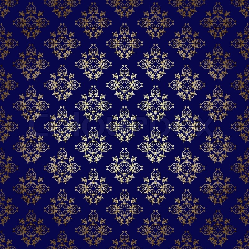 navy blue and gold wallpaper,pattern,cobalt blue,blue,brown,design