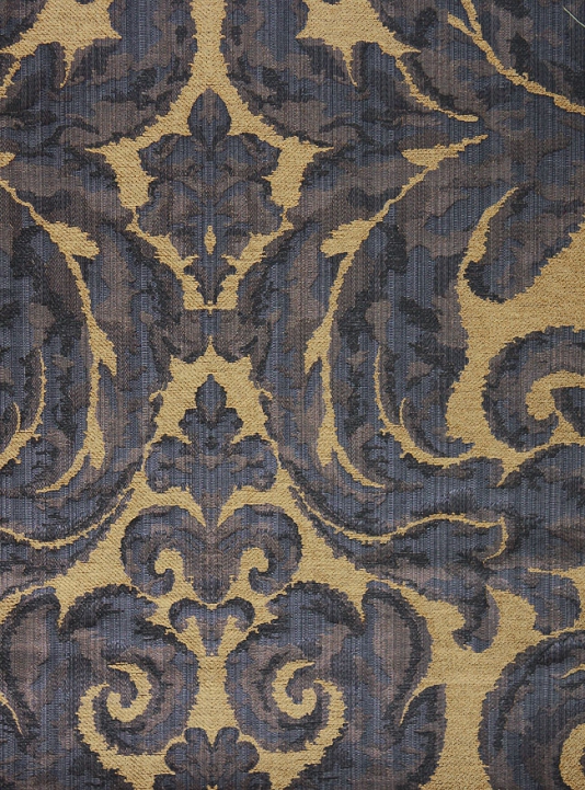 Navy Blue And Gold Wallpaper Brocatello Fabric Navy Navy Gray And
