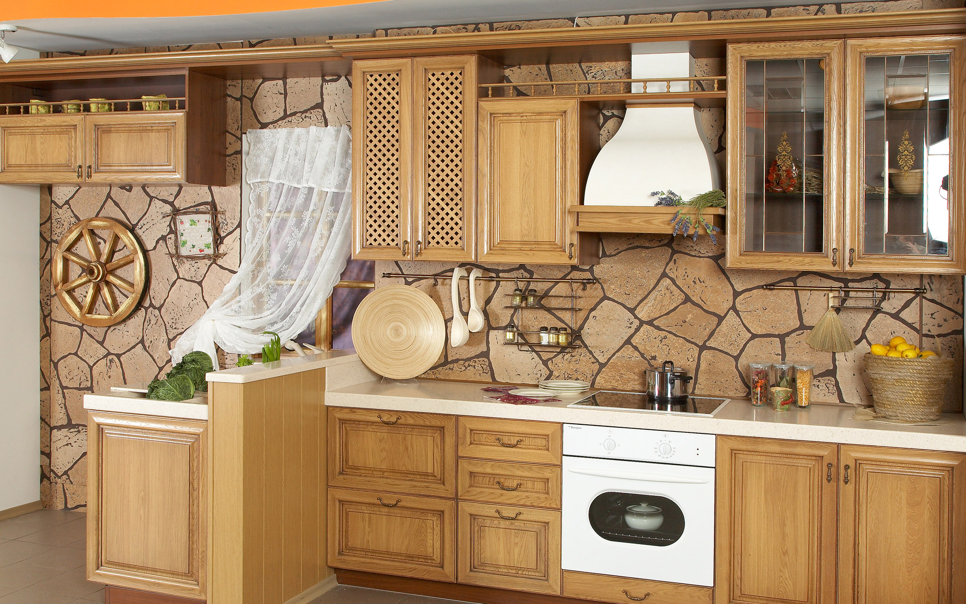 kitchen wallpaper designs,cabinetry,countertop,room,furniture,kitchen