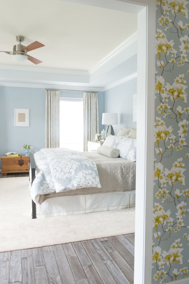 papier peint bleu et blanc pour murs,meubles,chambre,chambre,lit,propriété